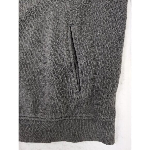 Jos A Bank Reserve Cardigan Sweater Mens L Gray Full Zip Elbow Patch Dad - Picture 4 of 6